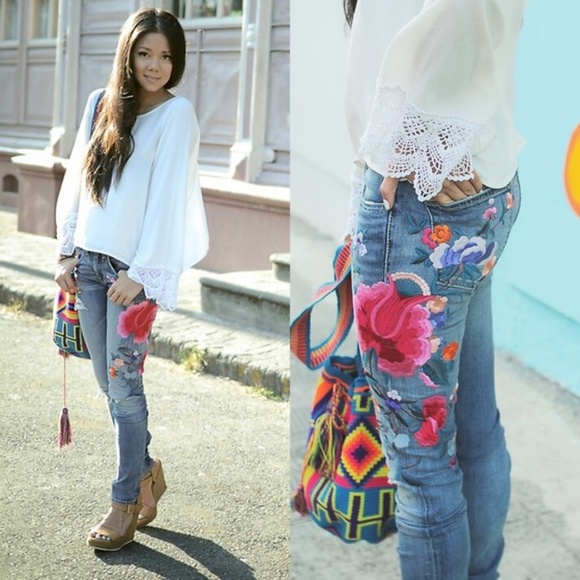 polo embroidered jeans